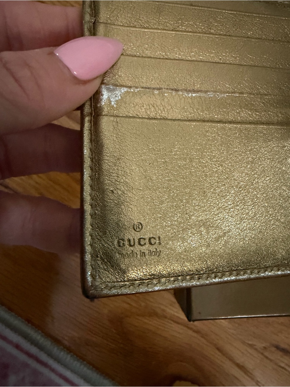 Vintage Gucci Abbey D-Ring Compact Wallet with Box - Picture 5 of 12